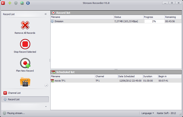 Stream Recorder